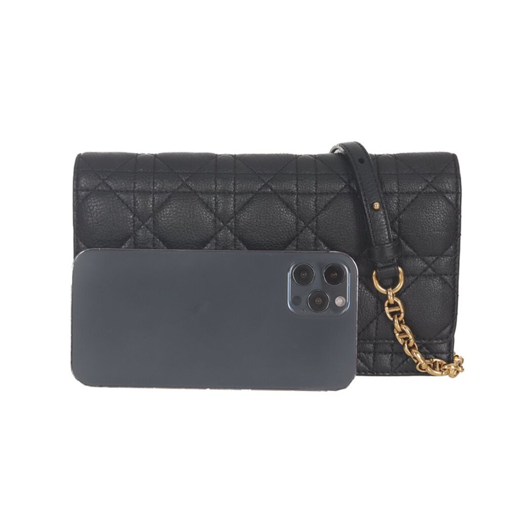 ♥️Dior Caro Black Leather Crossbody Handbag♥️ - Picture 3 of 15